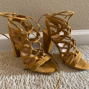 Forever 21 laceup heels
